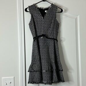 Black and White Tweed Eliza J Dress *Brand New*